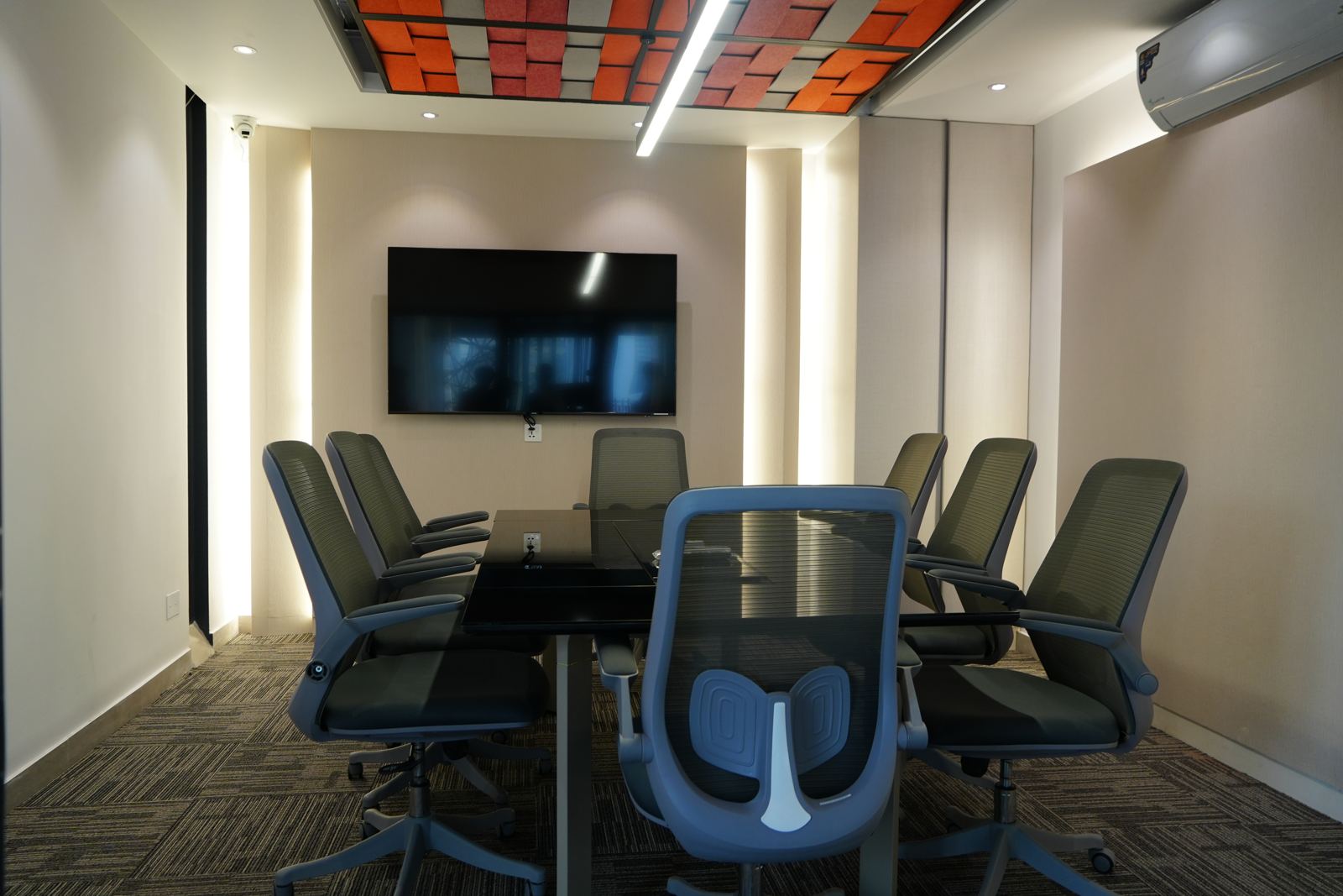 A meeting room at Girmairi's Dhaka office